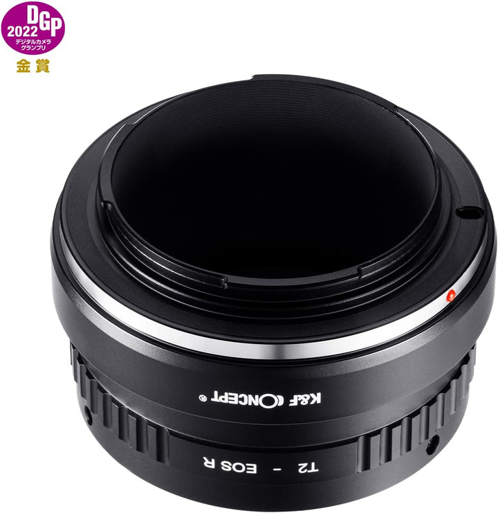 K&F Concept Lens Mount Adapter T2-EOS R Manual Focus Kompatibel mit T-Mount (T/T-2) Schraubmount SLR