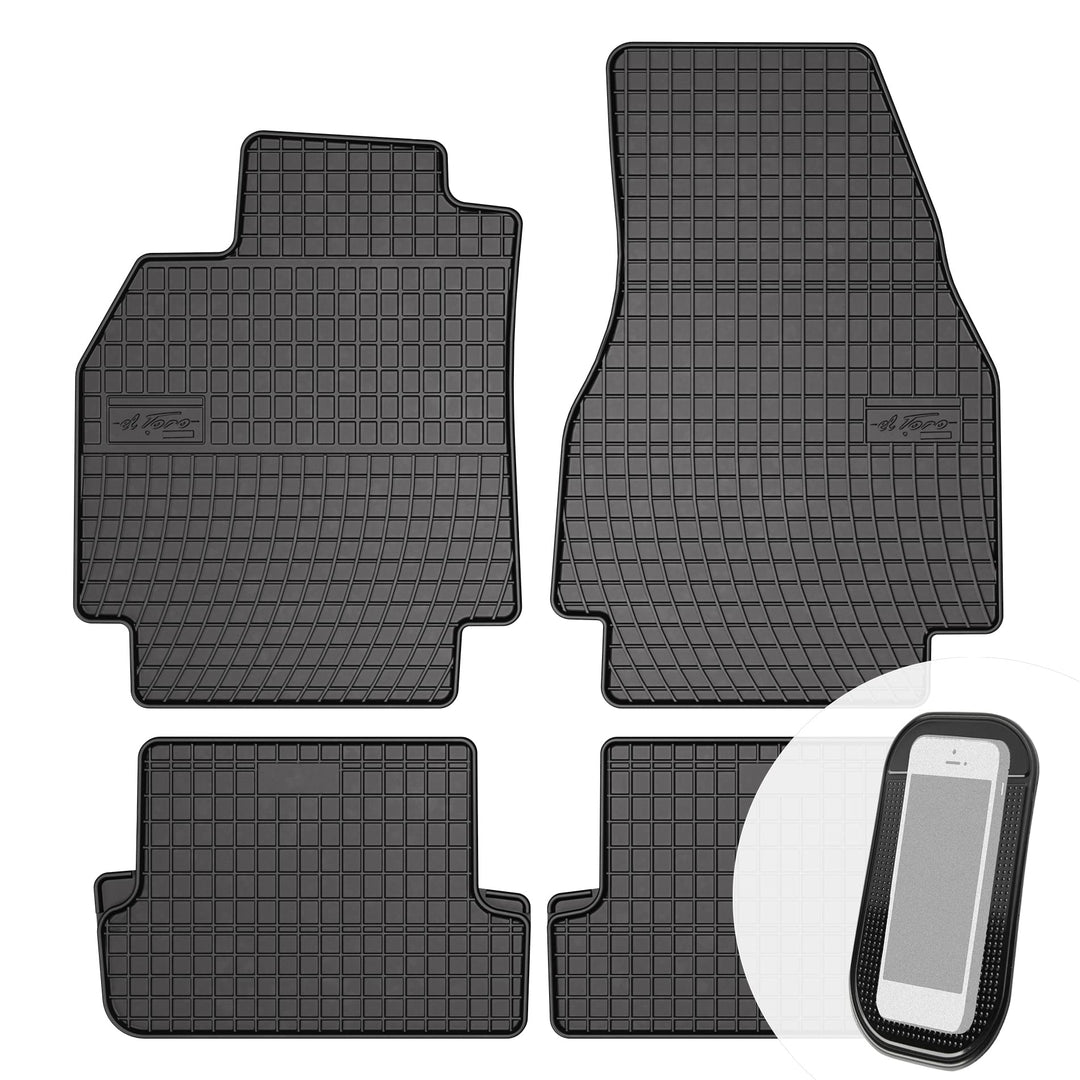 Gummimatten Auto Fussmatten Gummi Automatten Passgenau 4-teilig Set - passend für Renault Megane II