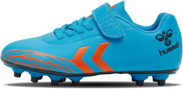 hummel Klettverschluss Turf, Soft Ground, Firm Ground Top Star Fussball Kinder 32 EU Blue Orange, 32