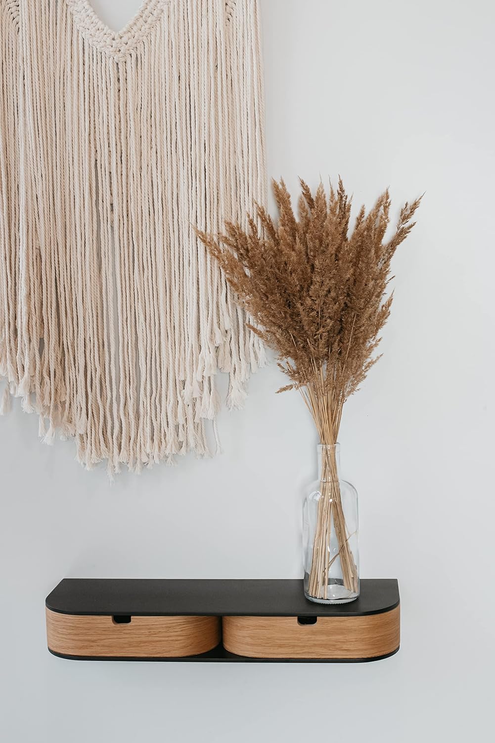 Valiai Schwebendes Regal mit 2 Schubladen - Kleine Wandschubladen Hängend - Schwebendes Wandregal mi