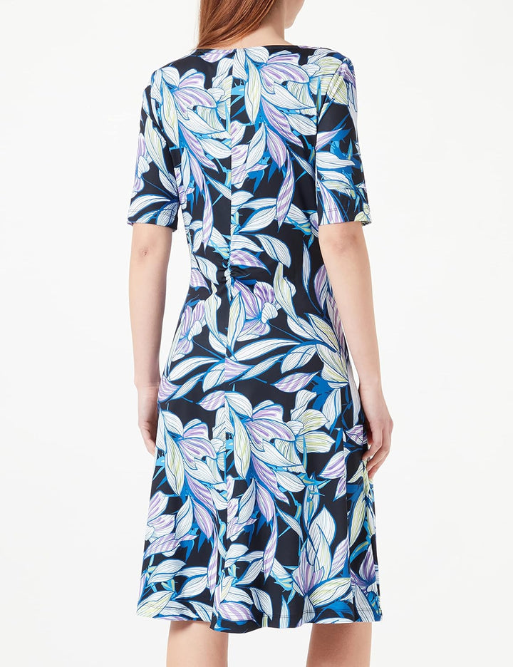 GERRY WEBER Damen 180023-35021 Kleid, Blau Druck, 34