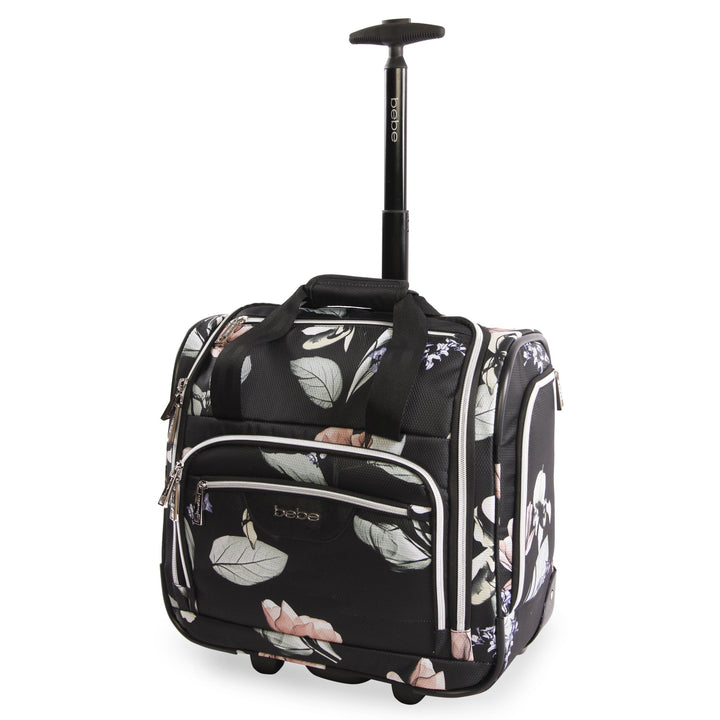 Bebe Valentina Damen-Handgepäcktasche mit Rädern unter dem Sitz, Floral Black, Einheitsgrösse, Valen