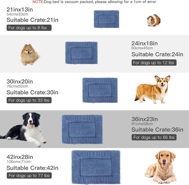 BVAGSS Orthopädisches Hundebett, Waschbar Hundekissen flauschig Hundematte, Umkehrbar Weiche und War
