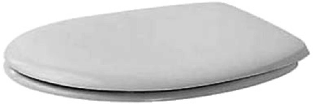 Duravit 0064200000 WC-Sitz mit Soft-Close-Scharnieren, Edelstahl, weiss ohne