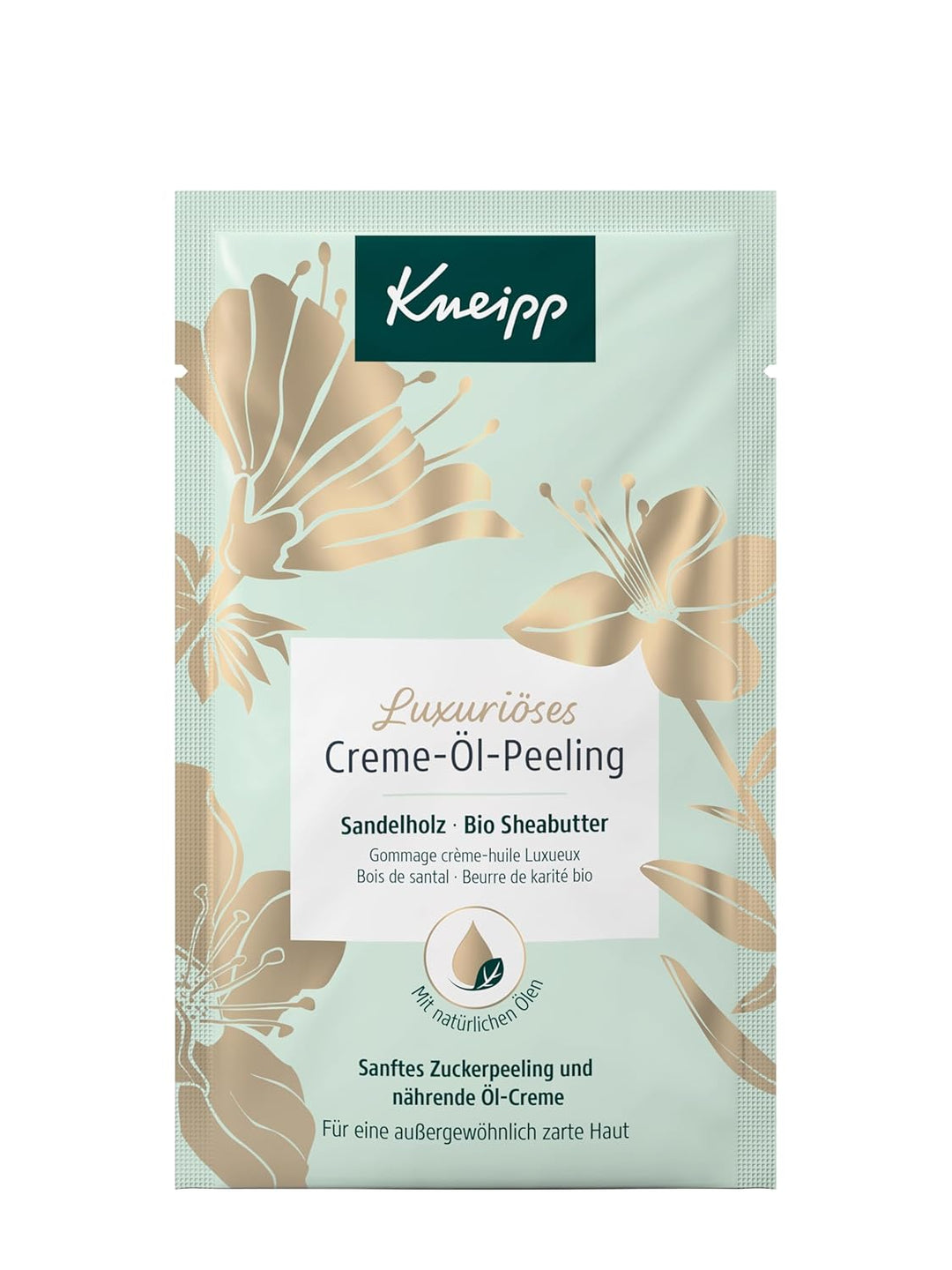 Kneipp Luxuriöses Creme-Öl-Peeling - Körperpeeling mit Bio Sheabutter und feinen Zuckerkristallen -