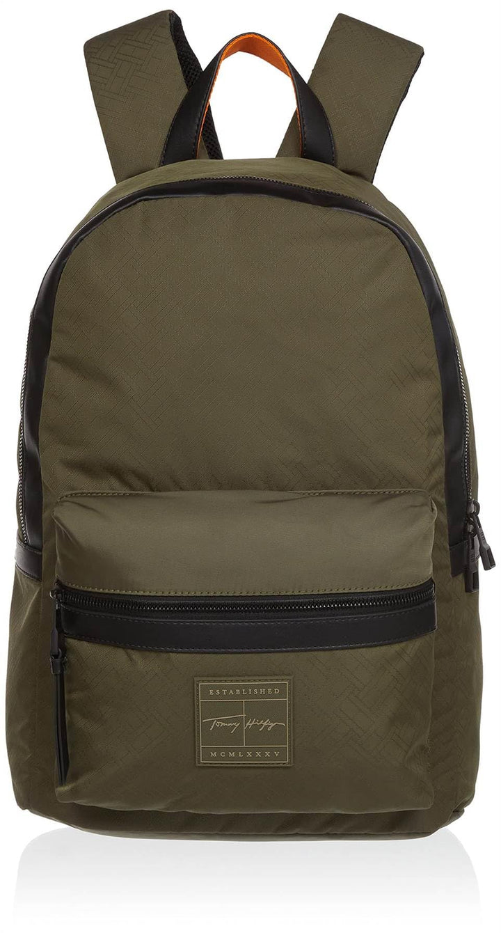 Tommy Hilfiger TH Signature Backpack Army Green Flag Monogram