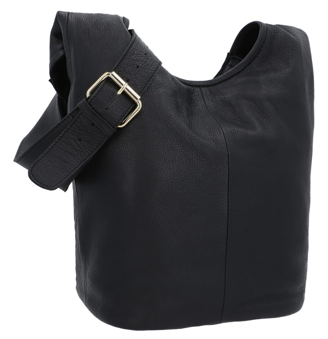 Gusti Leder Umhängetasche Damen Josephine – Shopper Tasche Damen Gross Echtleder Handtasche Braun –