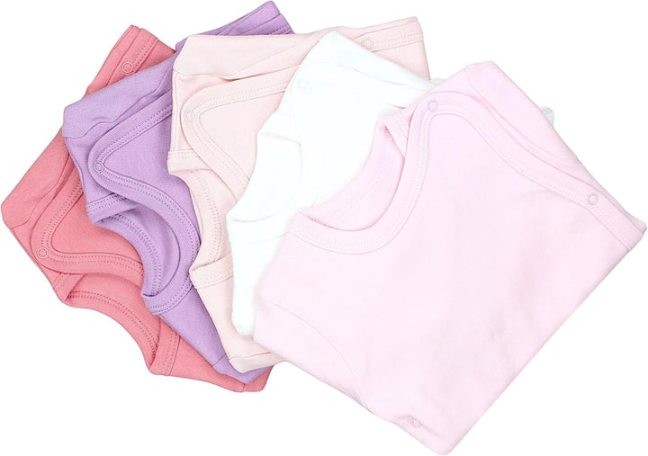 TupTam Baby Body Langarm – Wickelbody Langarm im 5er Pack aus Baumwolle für Mädchen und Jungen 56 Pu
