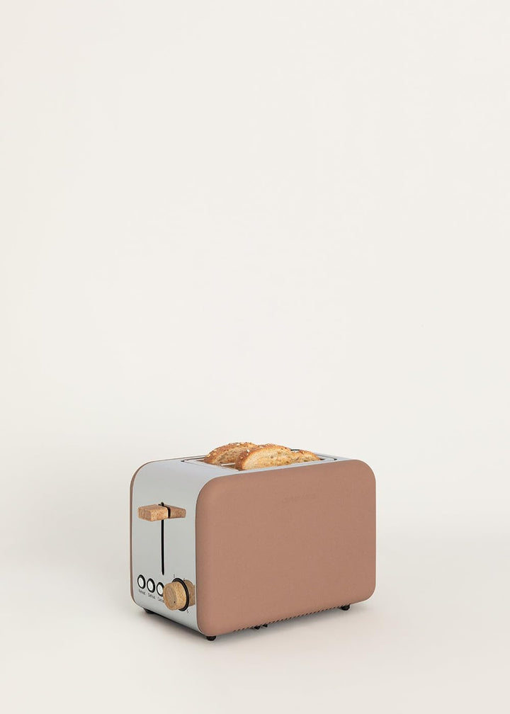 CREATE/TOAST RETRO/Toaster Mokka / 6 Leistungsstufen, Krümelschublade, Thermostat, Auftauen, Aufwärm