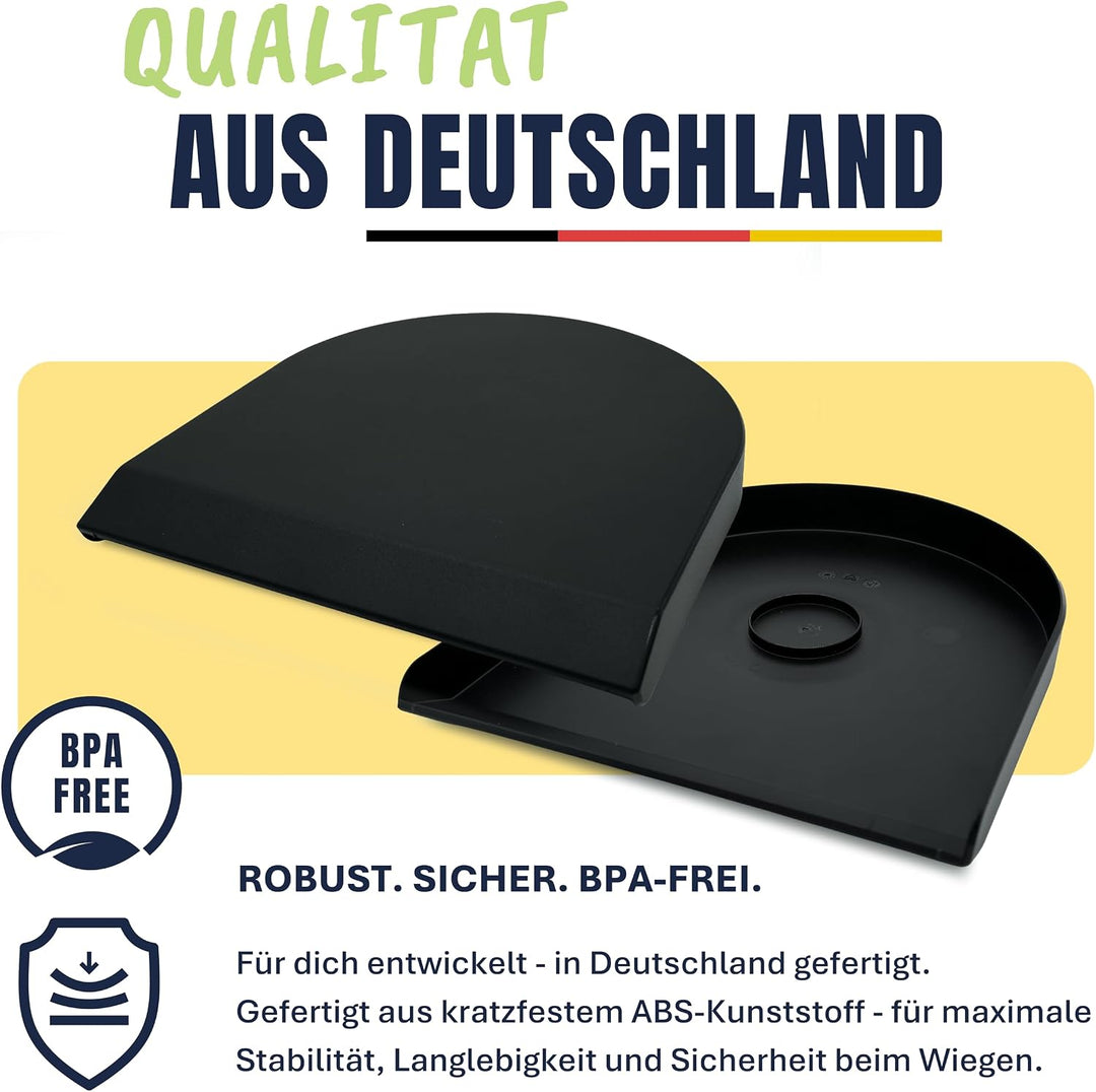 WiegeBase für Thermomix TM7 Zubehör verwandelt TM7 zur Plattformwaage für präzises Wiegen ohne Mixto