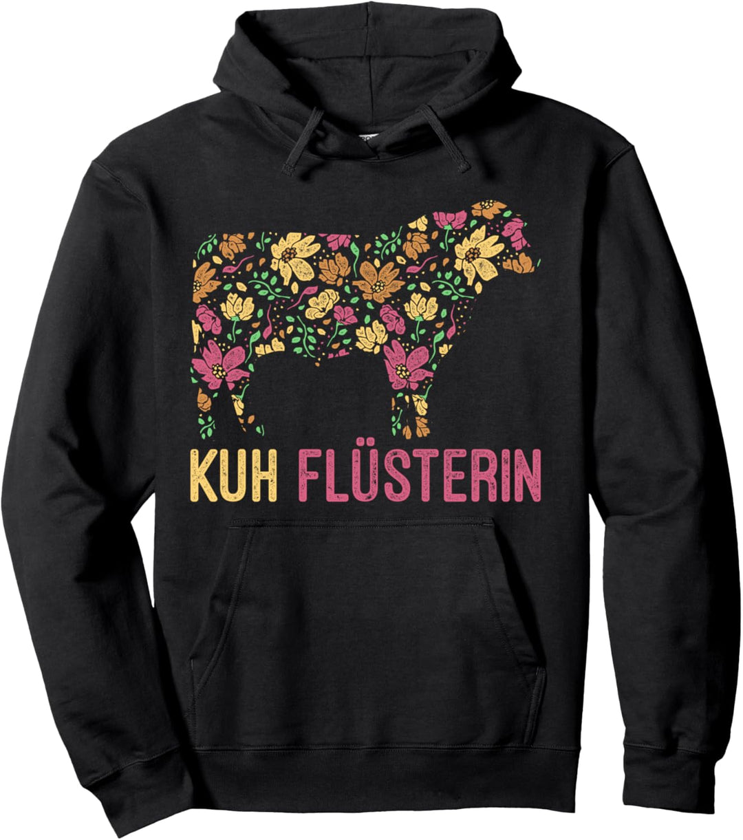 Kuh Flüsterin Kuh Pullover Hoodie
