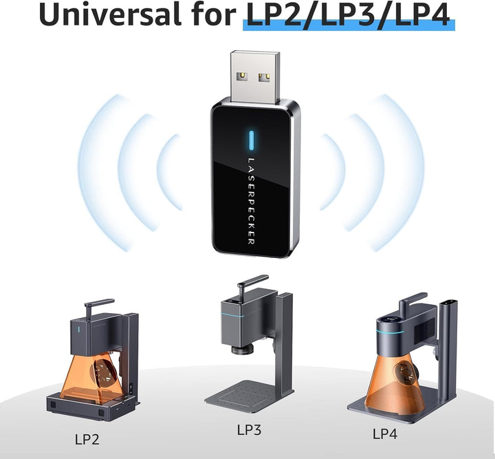 LaserPecker Bluetooth Adapter + Batch-Gravur-Taste, Mühelos Gravieren für PC-Anschluss & Stapelprodu