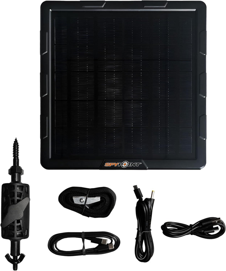 SPYPOINT Solarpanel für Outdoor-Kamera mit Internem Akku für Outdoor-Kamera Solarpanel (SPLB-10)