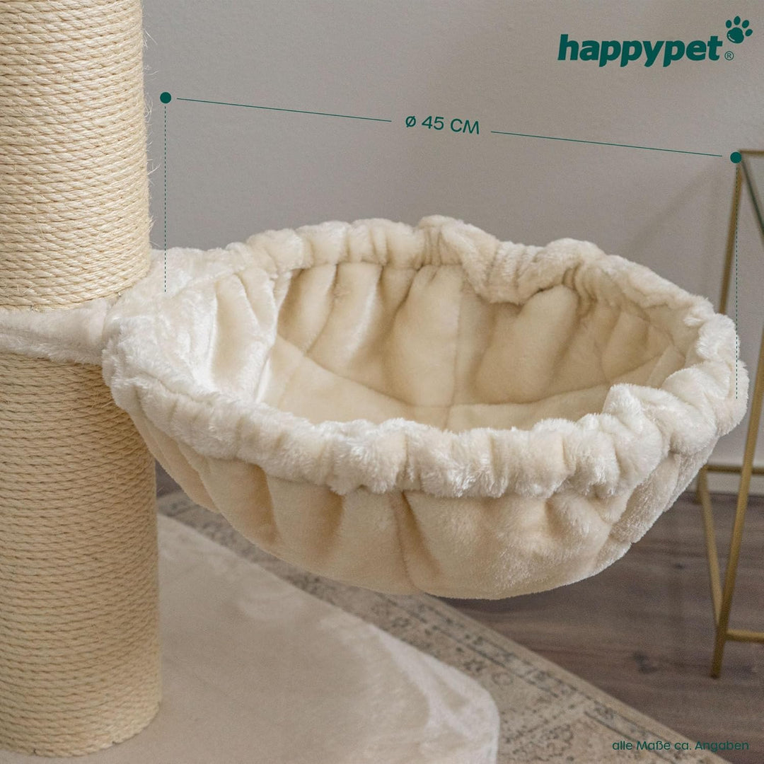 HAPPYPET Universal XXL Liegemulde für Kratzbaum Ø 45 cm - Schlafmulde für grosse Katzen, Maine Coon,
