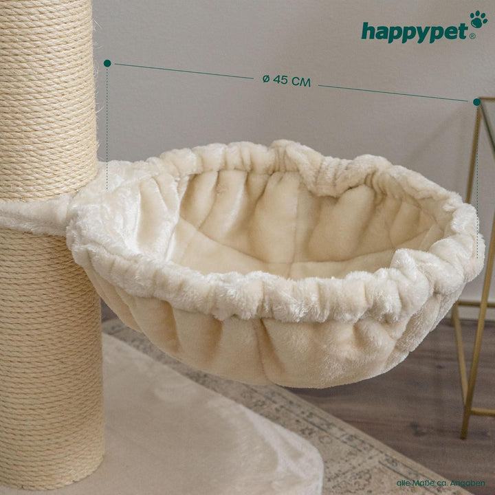 HAPPYPET Universal XXL Liegemulde für Kratzbaum Ø 45 cm - Schlafmulde für grosse Katzen, Maine Coon,