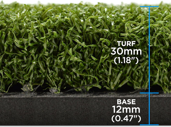 SimSpace Standard Hitting Mat 150x150cm with SimSpace Tee Schlagrasenmatte, 150 x 150 cm, with SimSp