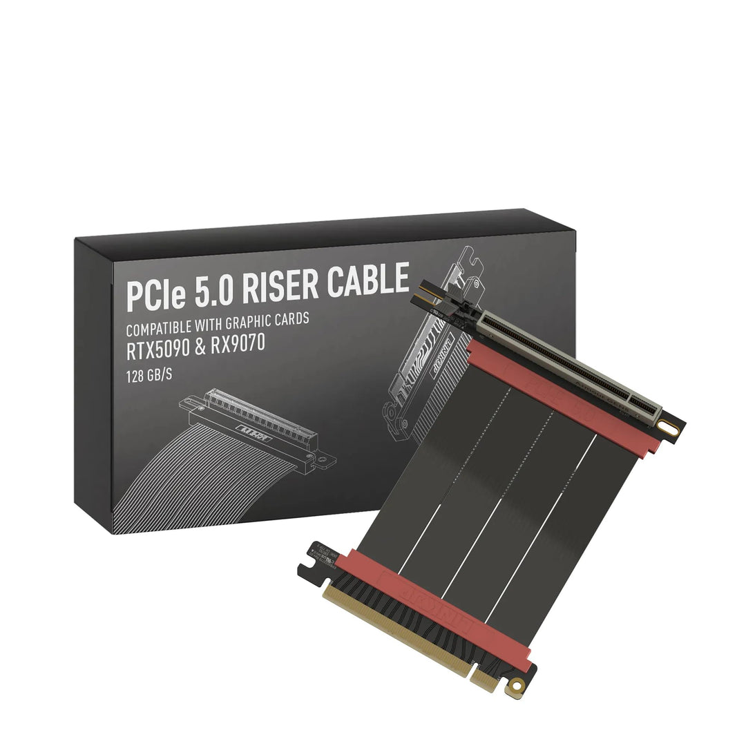LINKUP - AVA5 Armour PCIE 5.0 Riser-Kabel | RTX5090 RX9070 GPU Bereit | x16 128GB/s Geschwindigkeit