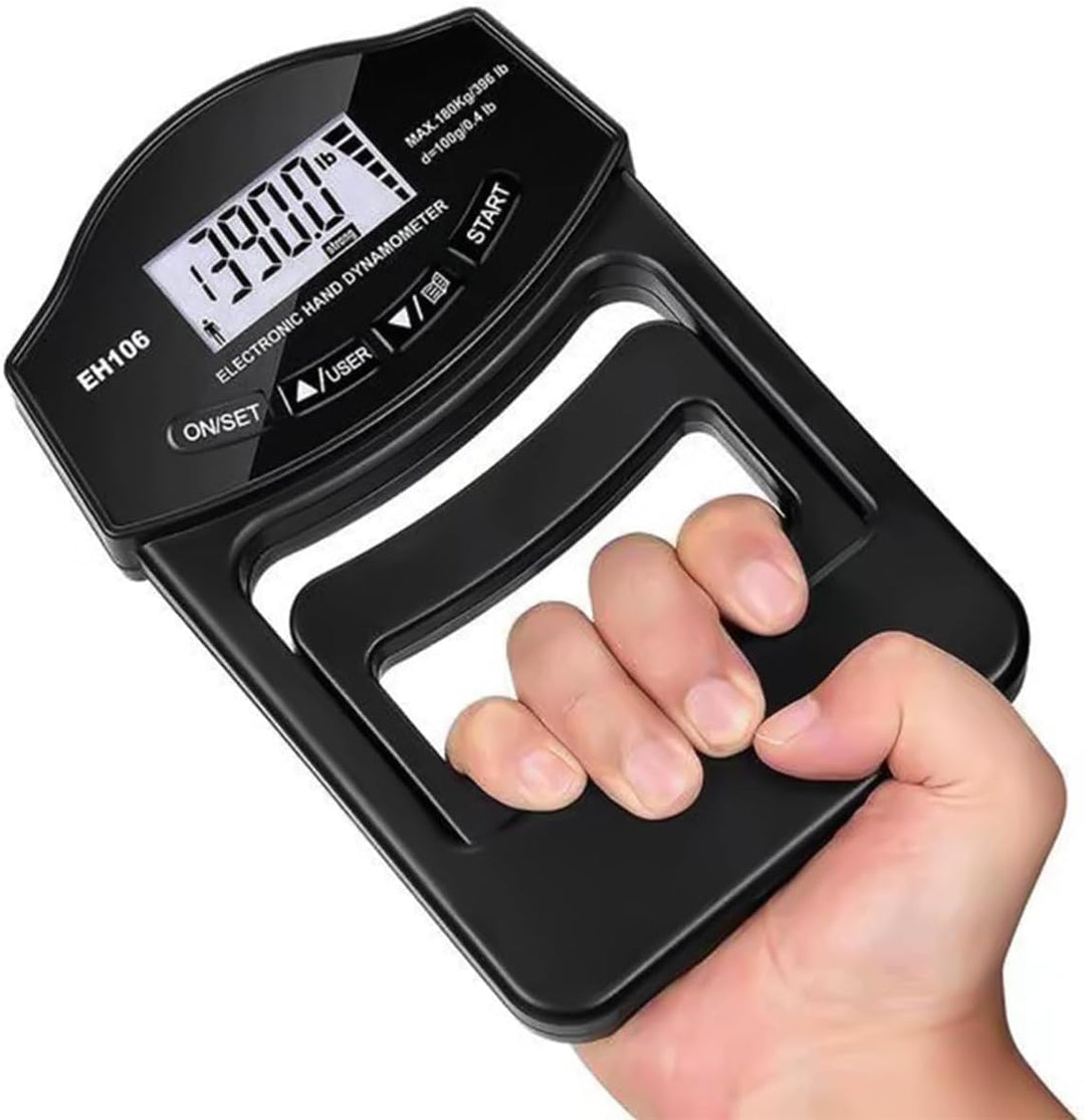 Griffstärke-Tester, 396 Pfund, digitaler Hand-Dynamometer, Griffstärke-Messgerät, USB-wiederaufladba