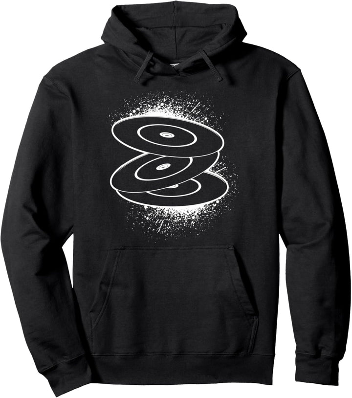 Vintage Vinyl Schallpaltte Plattenspieler Pullover Hoodie