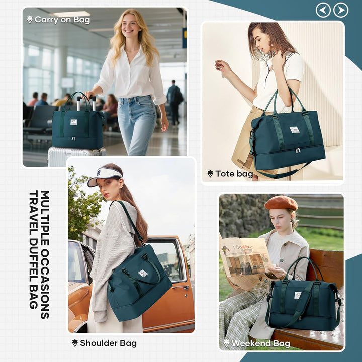 Vakuum Reisetasche Damen Handgepäck Tasche Sporttasche Weekender Bag Schwimmtasche Wasserdicht Trave
