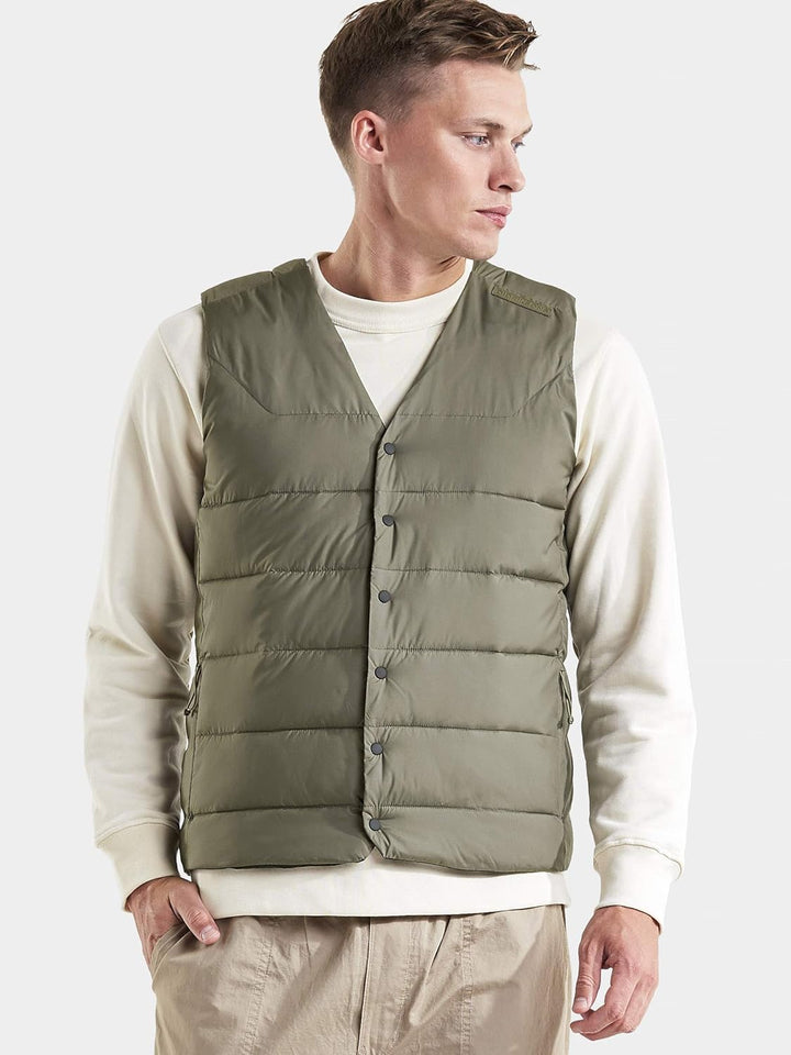 Didriksons Herren Outdoorweste Weste Vidar USX Vest wärmend isolierend 202 Dusty Olive M, 202 Dusty