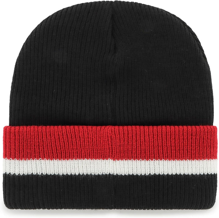 '47 NHL Chicago Blackhawks Split Cuff Mütze Beanie Haymaker Knit Wintermütze Wollmütze