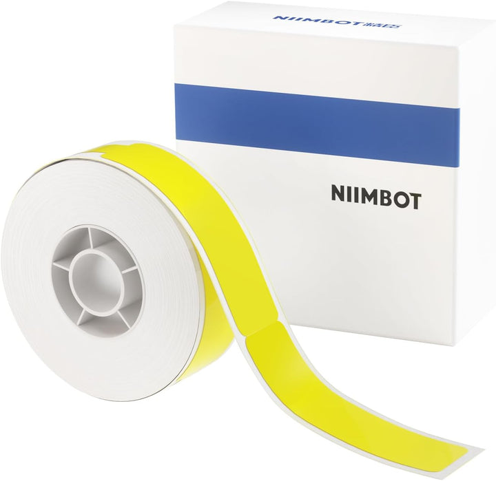 NIIMBOT Thermo Kabeletiketten, 12.5 x 109mm Etikettendrucker Thermo Papier Kompatibel mit dem D110 D