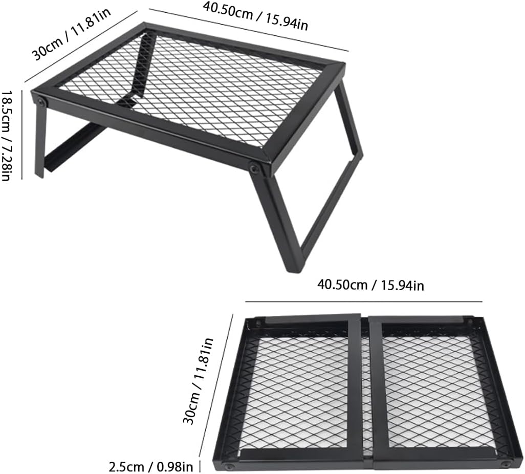 Klappbare Grilltische - Campingtische Mit Netzplatten, Tragbare Picknicktische, Metalltische, Grillt