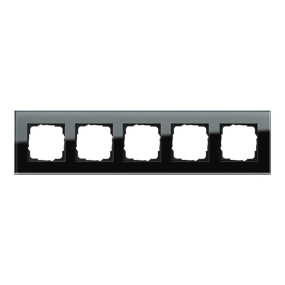GIRA 021505 Rahmen 5f sw Glas
