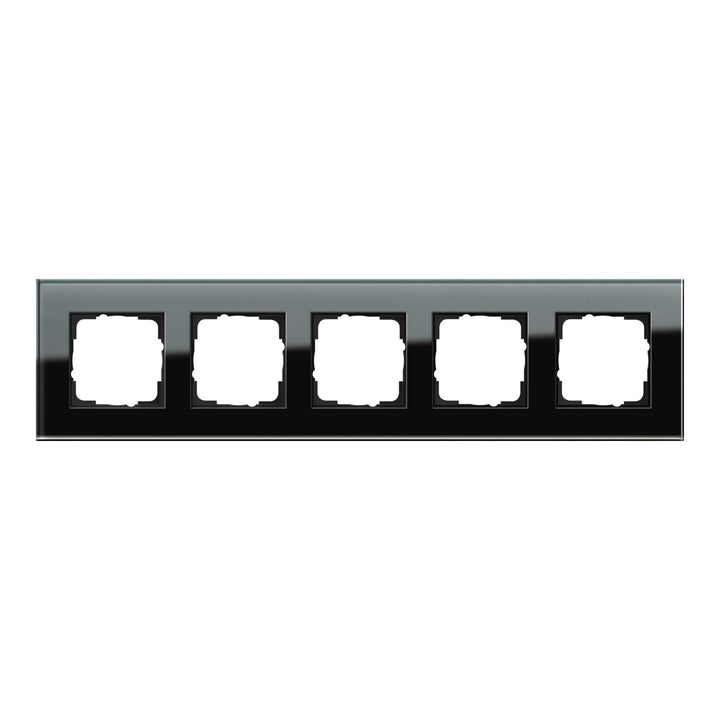 GIRA 021505 Rahmen 5f sw Glas
