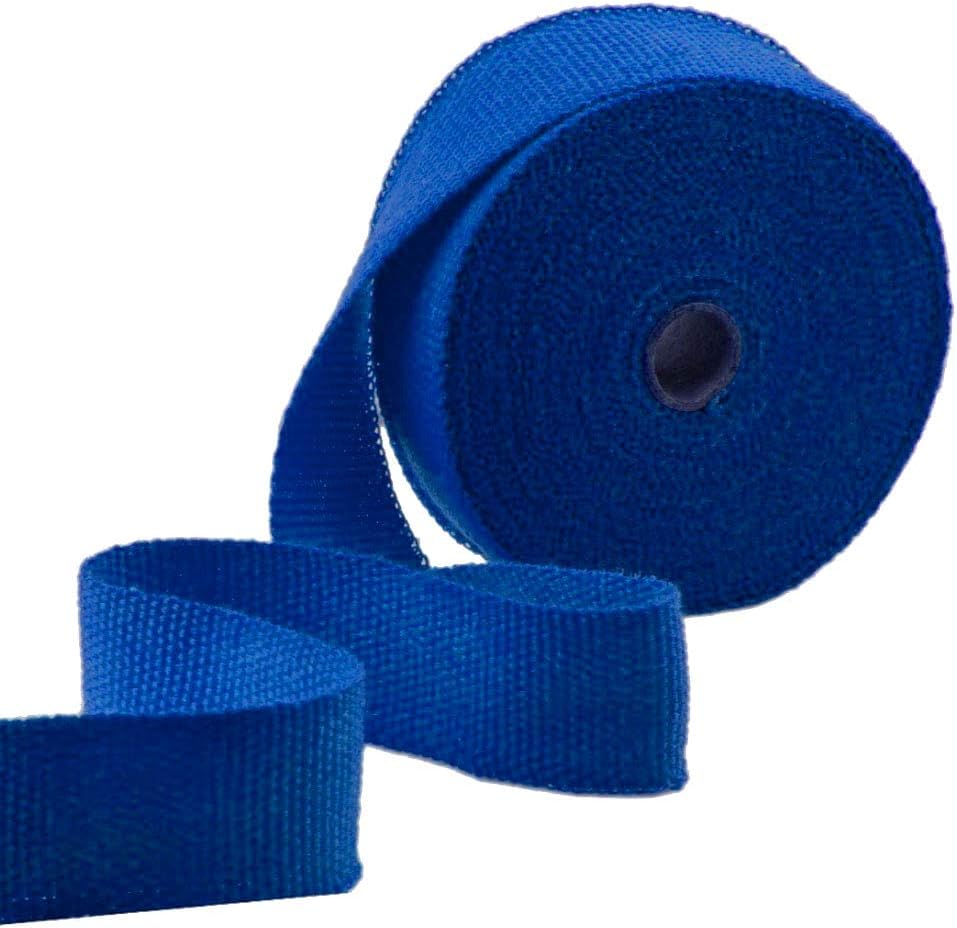 Mintice 5CM X 10M Fiberglas Blau Hitzeschutzband Auspuffband Auspuff Hitze Wickel Schild Hülle Auto