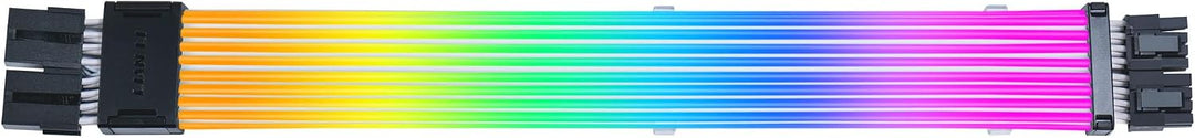 Lian Li Strimer Wireless GPU 2x6+2-Pin RGB Verlängerungskabel – 116 adressierbare LEDs, kabellose 2,
