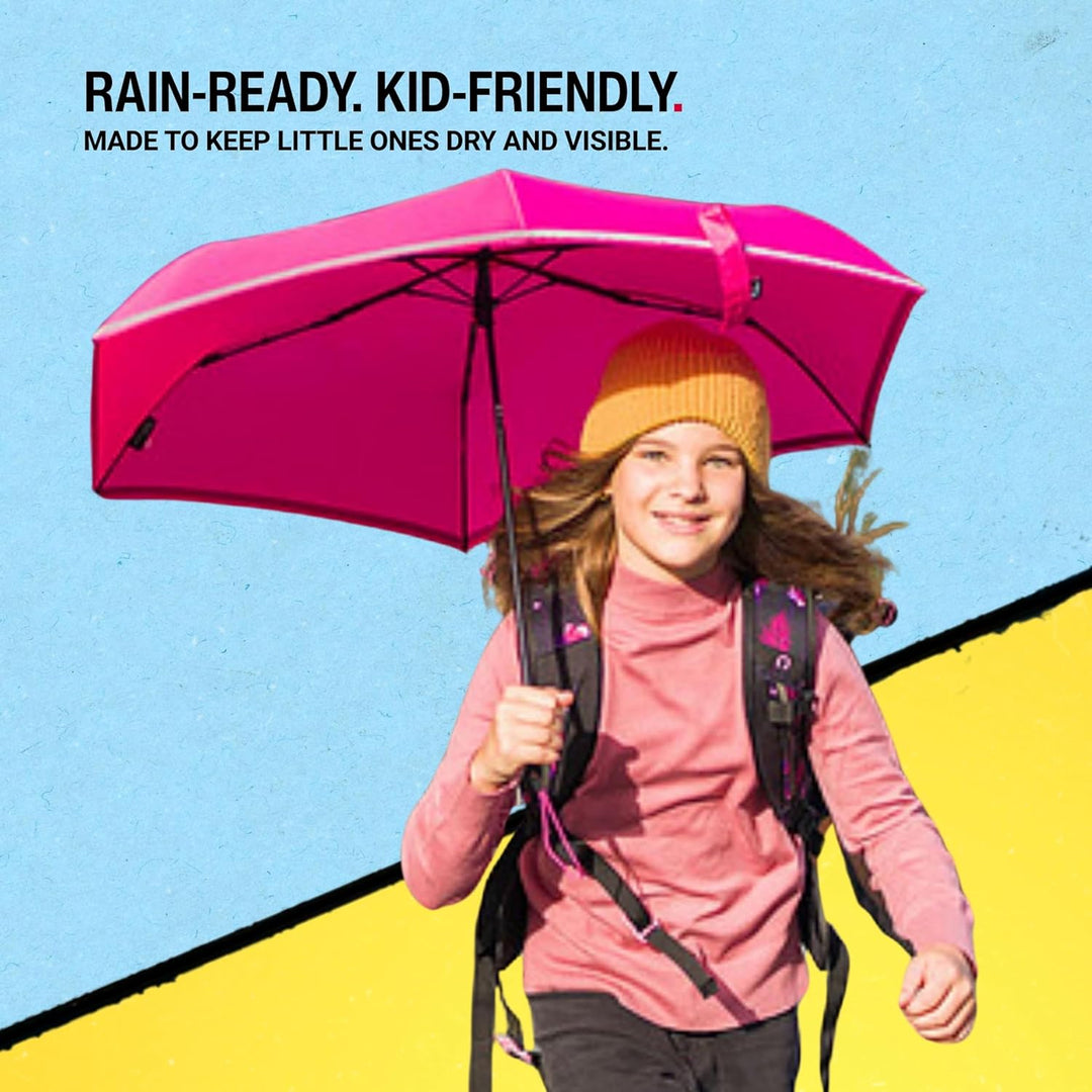 Knirps Rookie manual Kinder Regenschirm flamingo, 90 cm, Flamingo