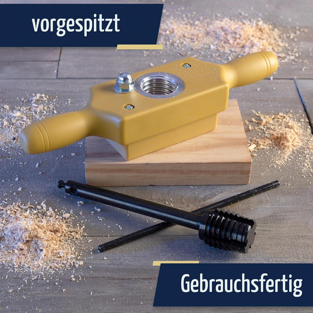 Kings County Tools Gewindeschneider-Set, 2,5 cm Grösse, schneidet männliche und weibliche Holzgewind