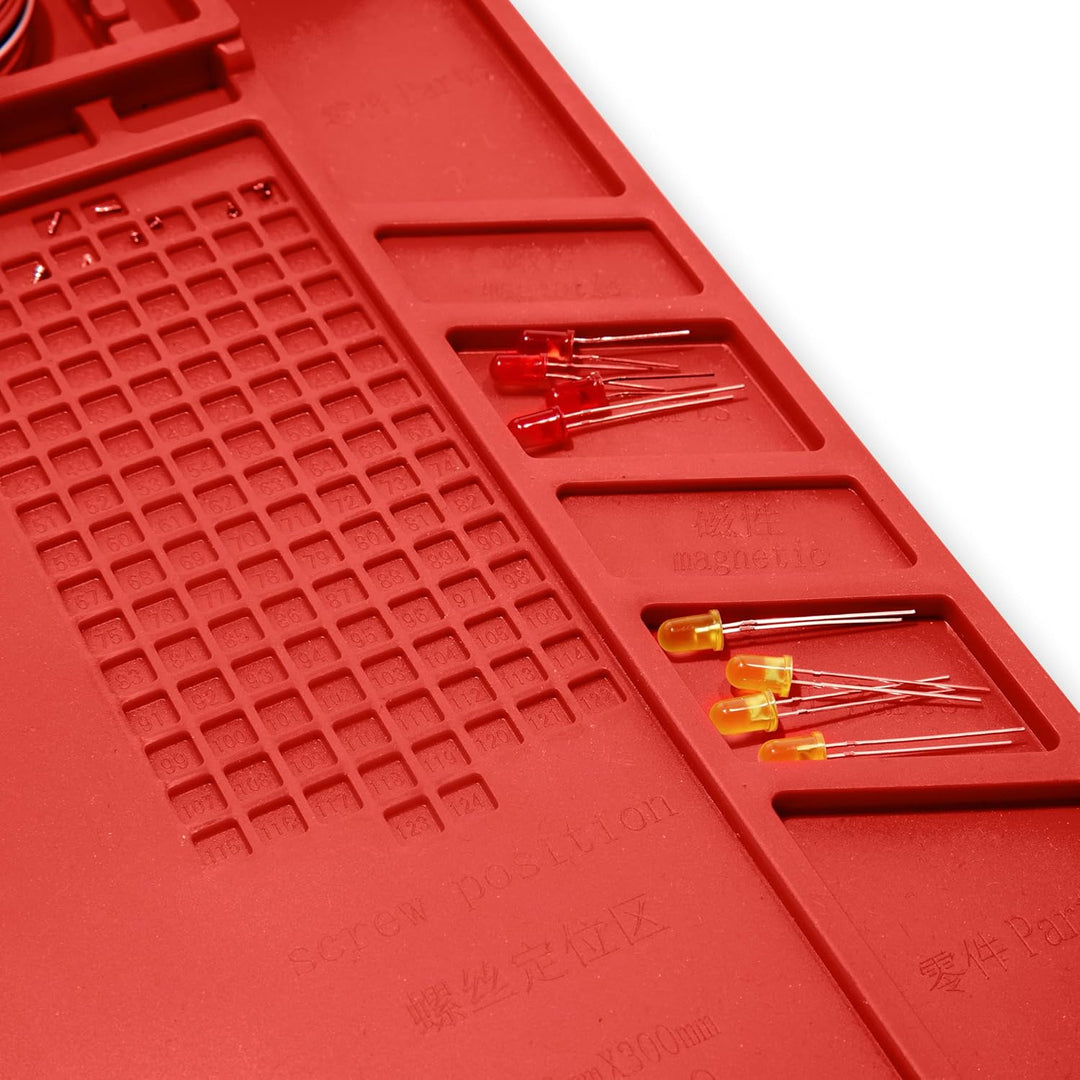 Weller WLACCWSM2-02EU Matte für Lötarbeiten Grösse, mittel, Beinhaltet ein Lineal und Einzelne Fäche