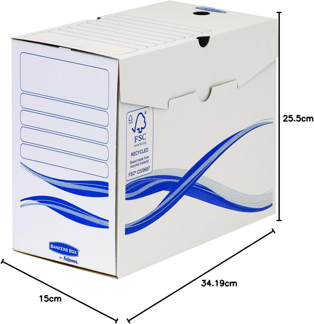 Bankers Box 4460302 Archivschachtel 25-er Pack A4+ Format, 150 mm, 150 mm