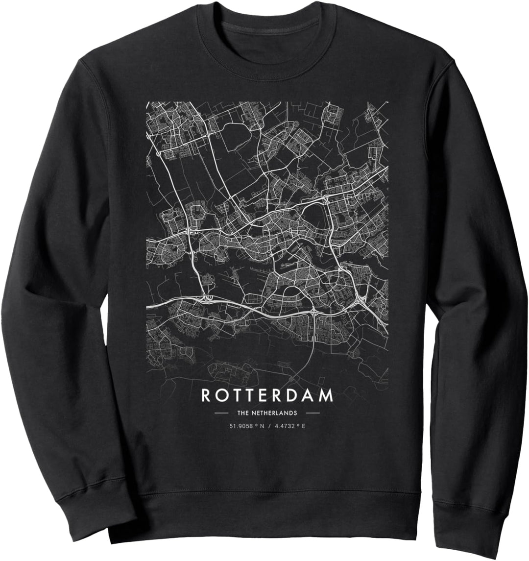rotterdam Stadtkarte "Skyline" Sweatshirt