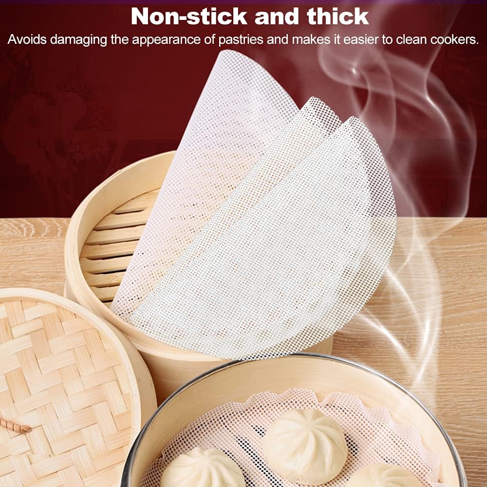 12 Stück Silikon Dämpfer Matte Antihaft Runde Steamer Pad Wiederverwendbare Dumplings Matte Dampfgar