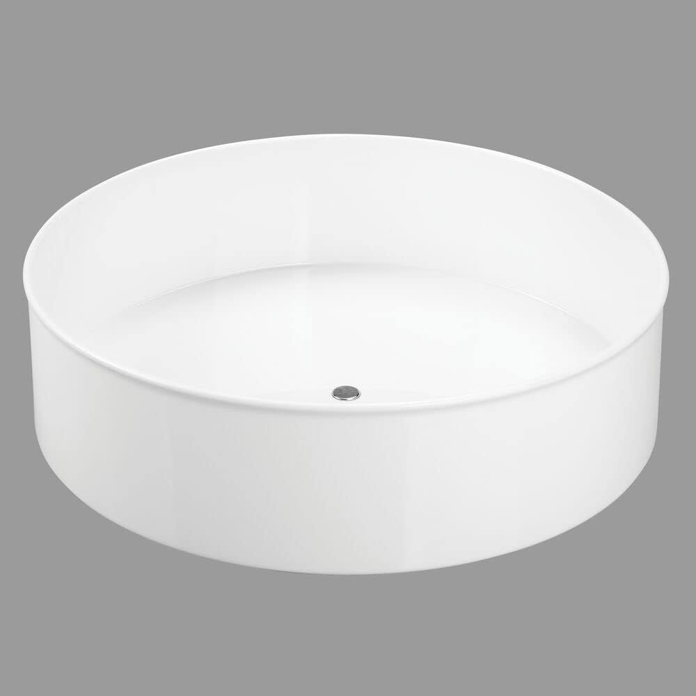 mDesign Lazy Susan Küchenregal – praktisches Gewürzregal für Küchenschrank – drehbarer Gewürzhalter