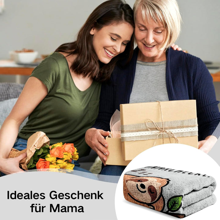 Geschenke für Mama Weihnachten, Geburtstagsgeschenk für Mama, Kuscheldecke Geschenk für Mutter zum G