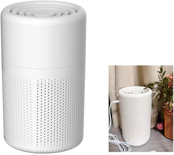 Luftreiniger Allergiker mit HEPA Luftfilter, Mini-Luftreiniger mit Aromatherapie fürs Schlafzimmer,