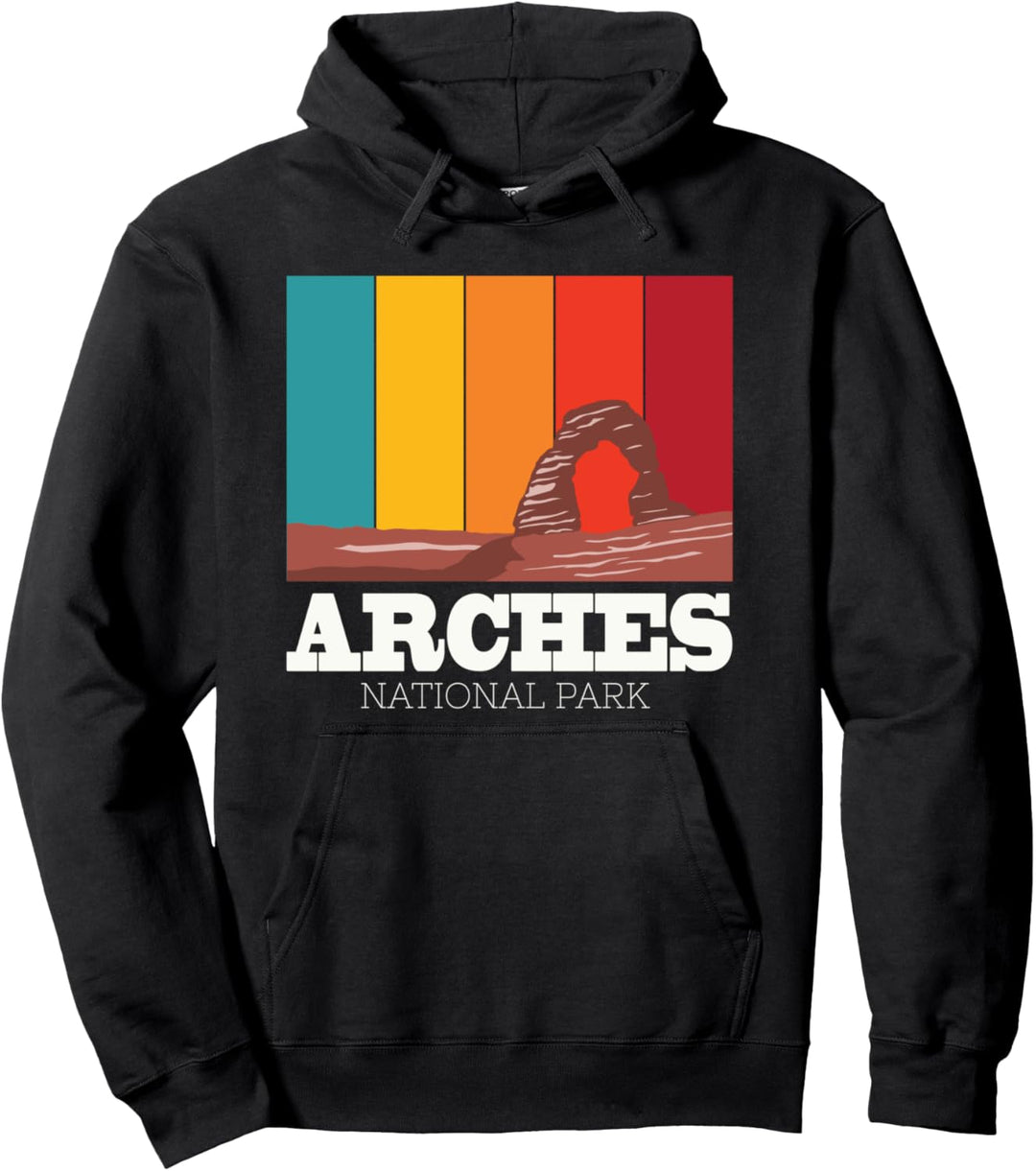 Nationalpark Utah Arches Canyon Rocks Mountains Camping Pullover Hoodie