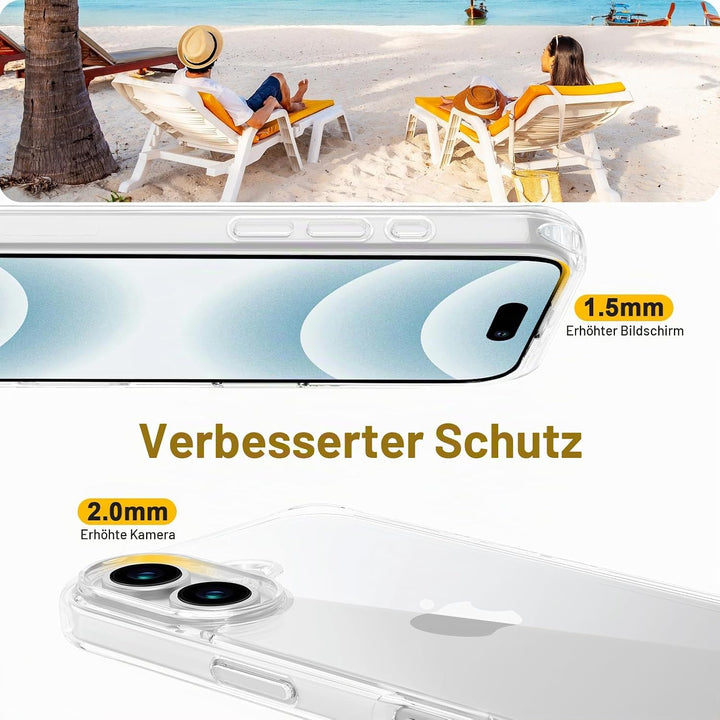 GOODVISH Handykette für iPhone 16 Hülle mit Band (6.1") | Kameraschutz und Bildschirmschutz | | Neck