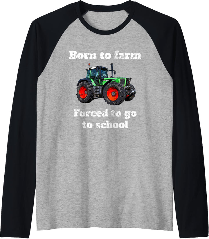 Landwirtschaft Trecker Traktor Kind Kinder Landwirt Geschenk Raglan