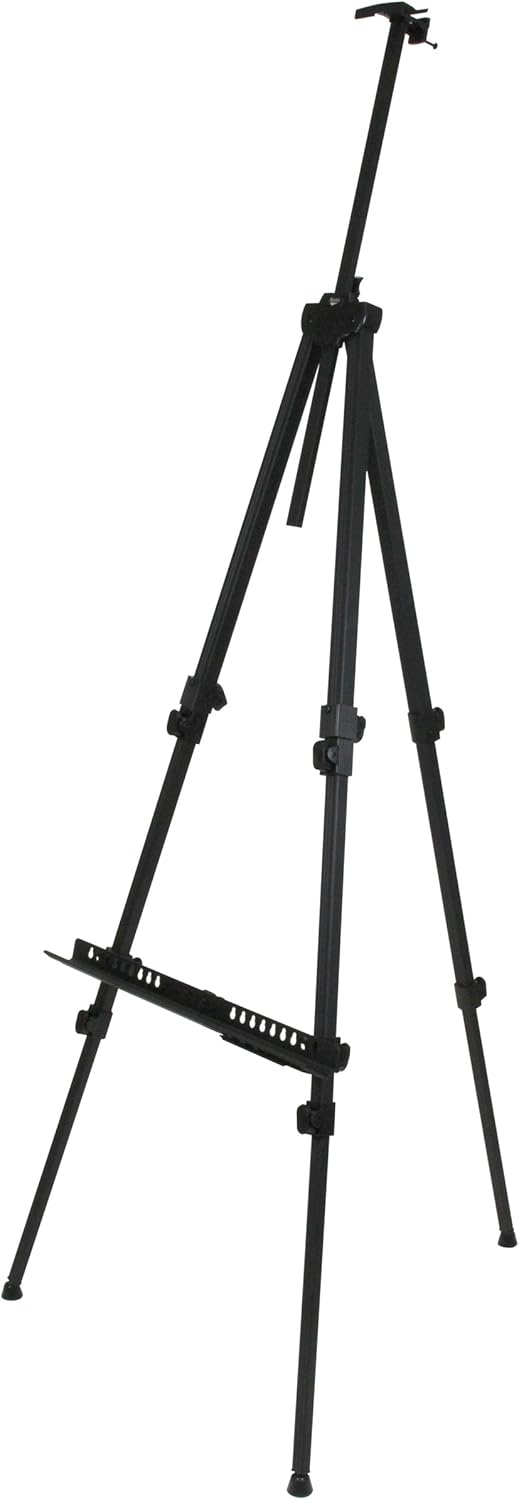 Paintersisters Rio XL Aluminium Staffelei 72-209cm gross, leicht 1,4 kg und faltbar mit Nylonbeutel