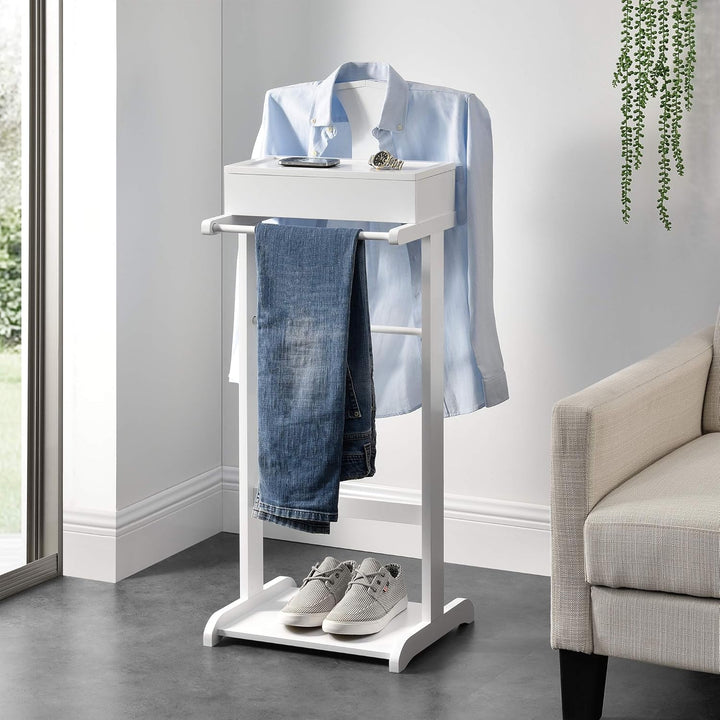 [en.casa] Herrendiener Lulboll Stummer Diener mit Kleiderbügel und Hosenhalter Schlafzimmer Kleiders