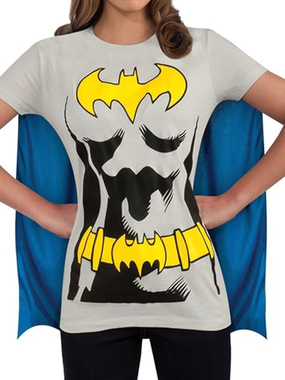 Rubie's Official Batman-T-Shirt-Set für Damen, Kostüm für Erwachsene, Grösse L, L