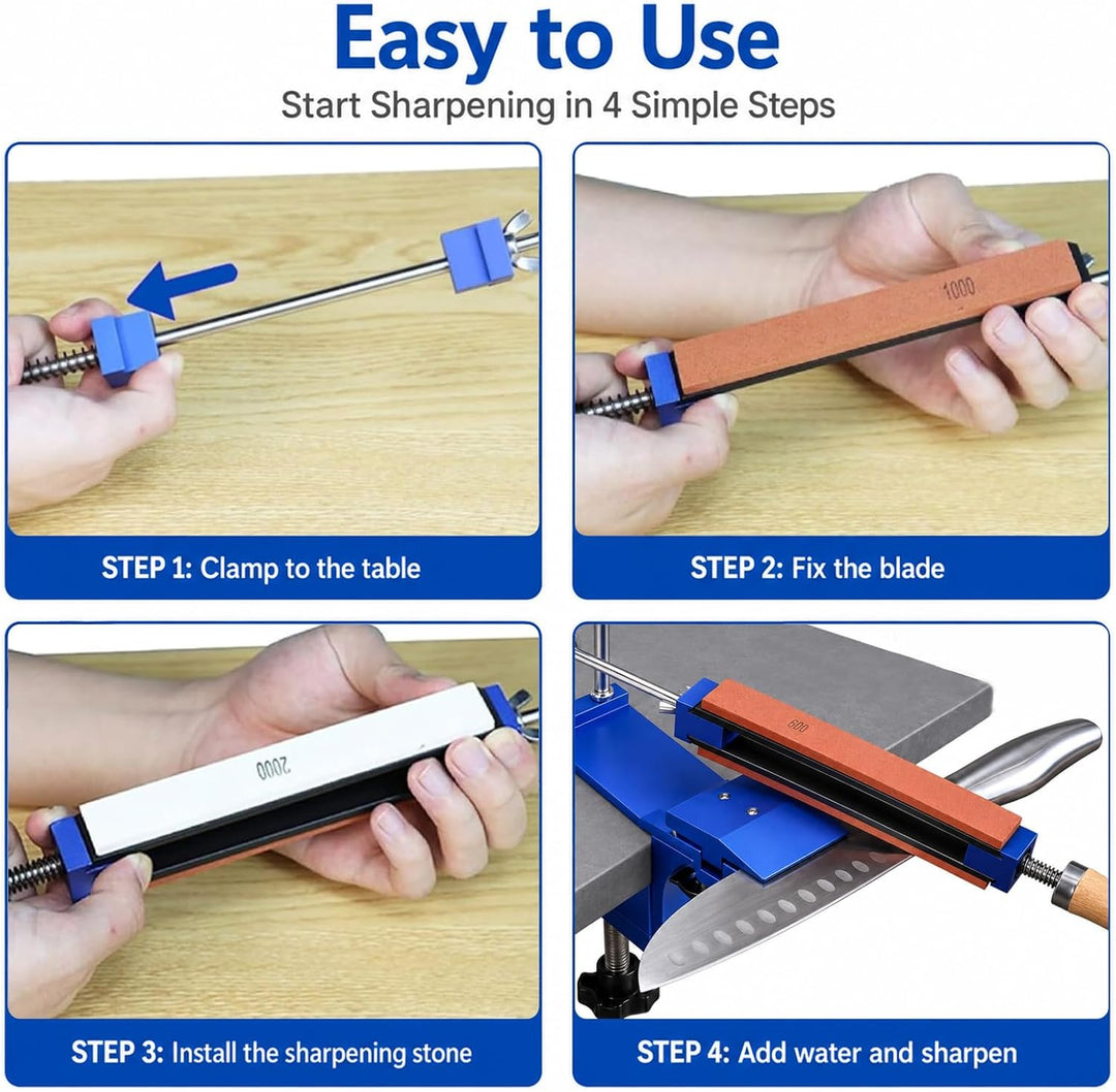 Professionelles Messerschärfgerät with Quick Release Multipurpose Fixed-Angle Knife Sharpening Syste