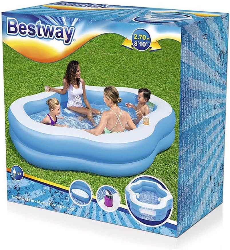 Bestway Splashview Planschbecken 270 x 198 x 51 cm Splash View, Splash View