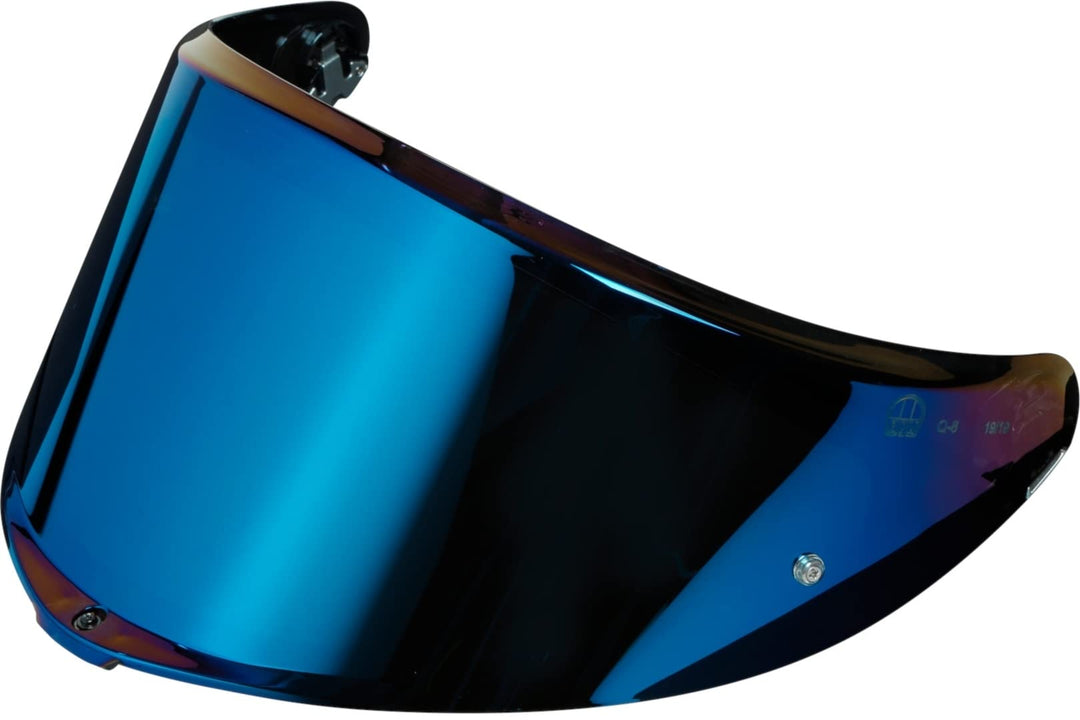 AGV Unisex-Adult Visor K6-MPLK Motorrad Helm, Blau verspiegelt, 2FPL 2FPL Blau verspiegelt, 2FPL Bla